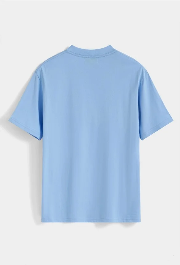 CAMISETA FRILIVIN PARIS REGULAR AZUL CON LOGO ENGOMADO