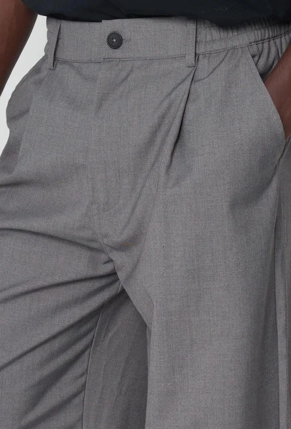 Pantalón ancho clásico Frilivin Paris gris