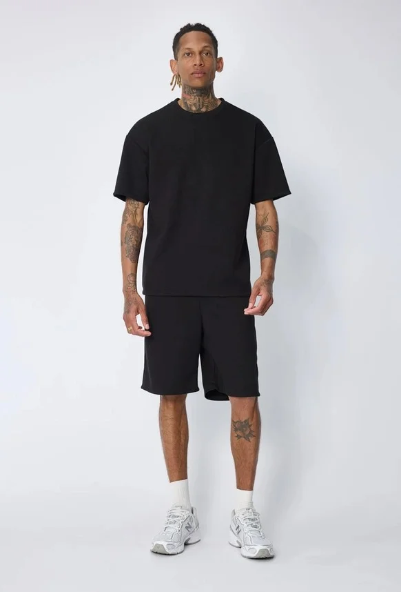 CONJUNTO CAMISETA Y SHORT FRILIVIN PARIS NEGRO