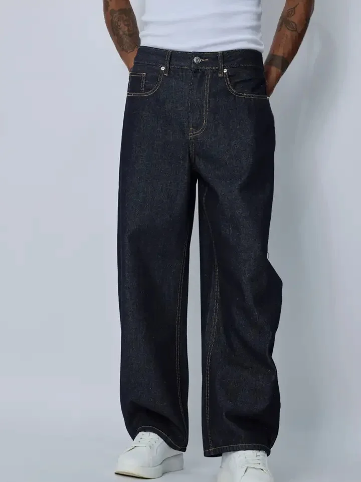 Denim Frilivin Paris recto en corte ancho