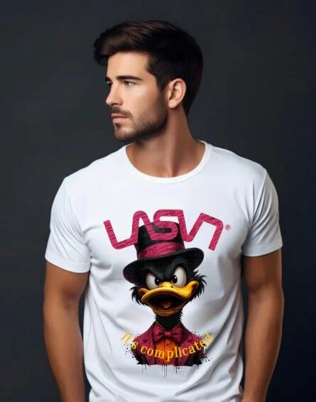 Camiseta de hombre LaSaL COMPLICATED Blanco