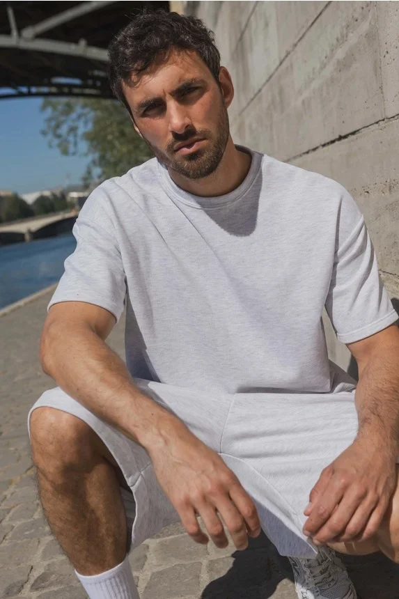 Conjunto camiseta short Frilivin Paris gris 