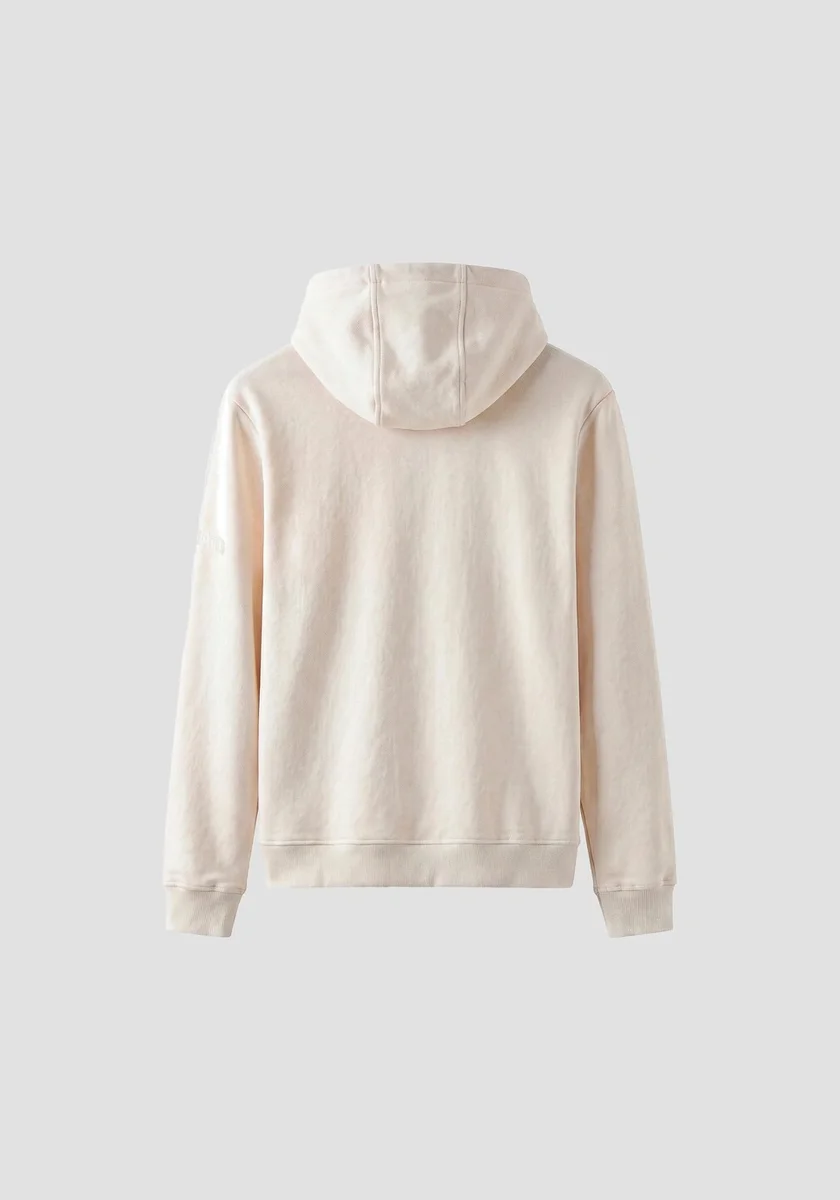 SUDADERA MORATO BEIGE CON CAPUCHA 