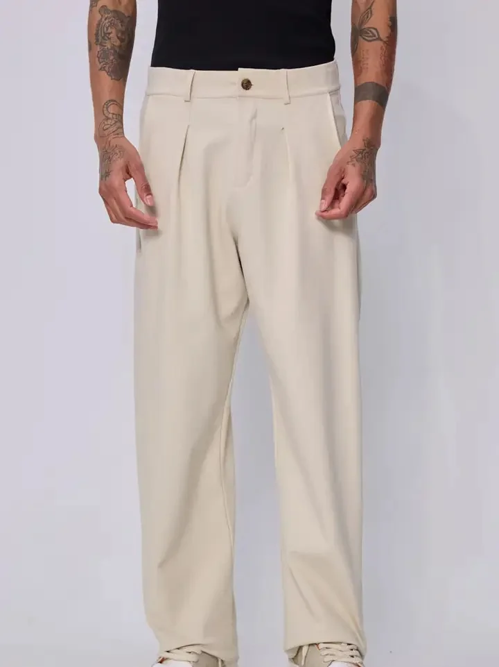 PANTALON FRILIVIN PARIS PINZA BEIGE