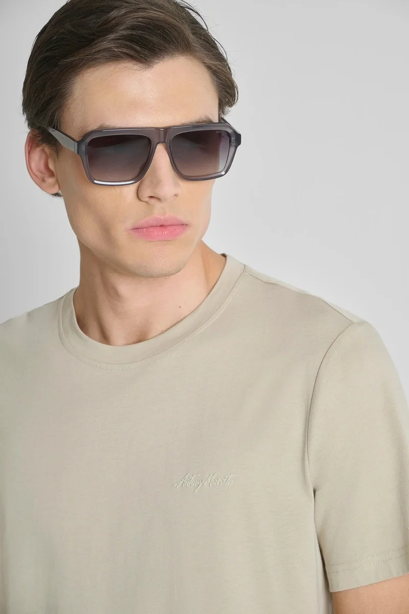 Camiseta Morato regular fitde mezcla de  algodon y viscosa con logo engomado