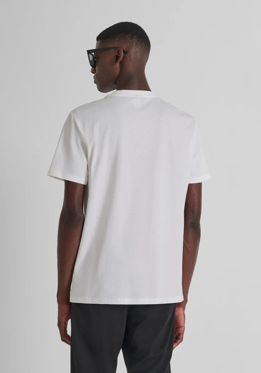 Camiseta Morato regular fit de punto de algodón con pequeño logotipo estampado