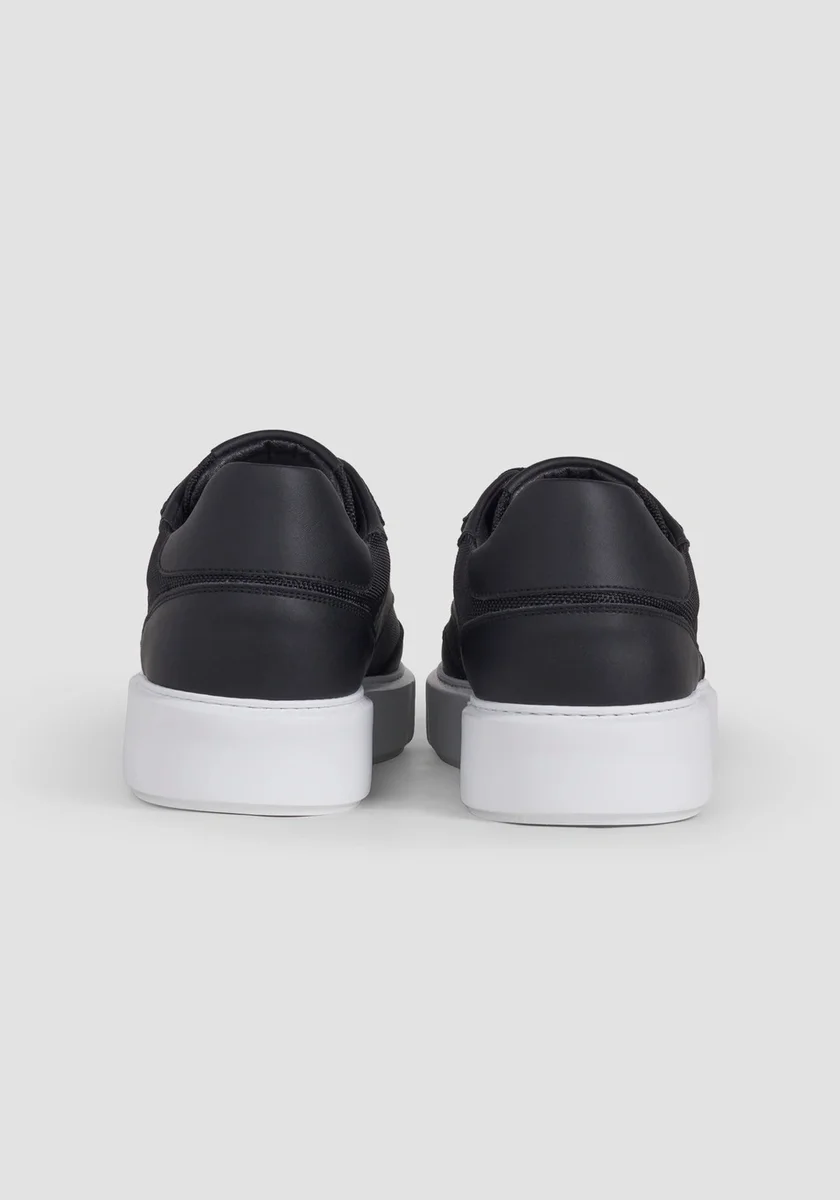 ZAPATILLAS MORATO "BOYER" NEGRO SUELA BLANCA