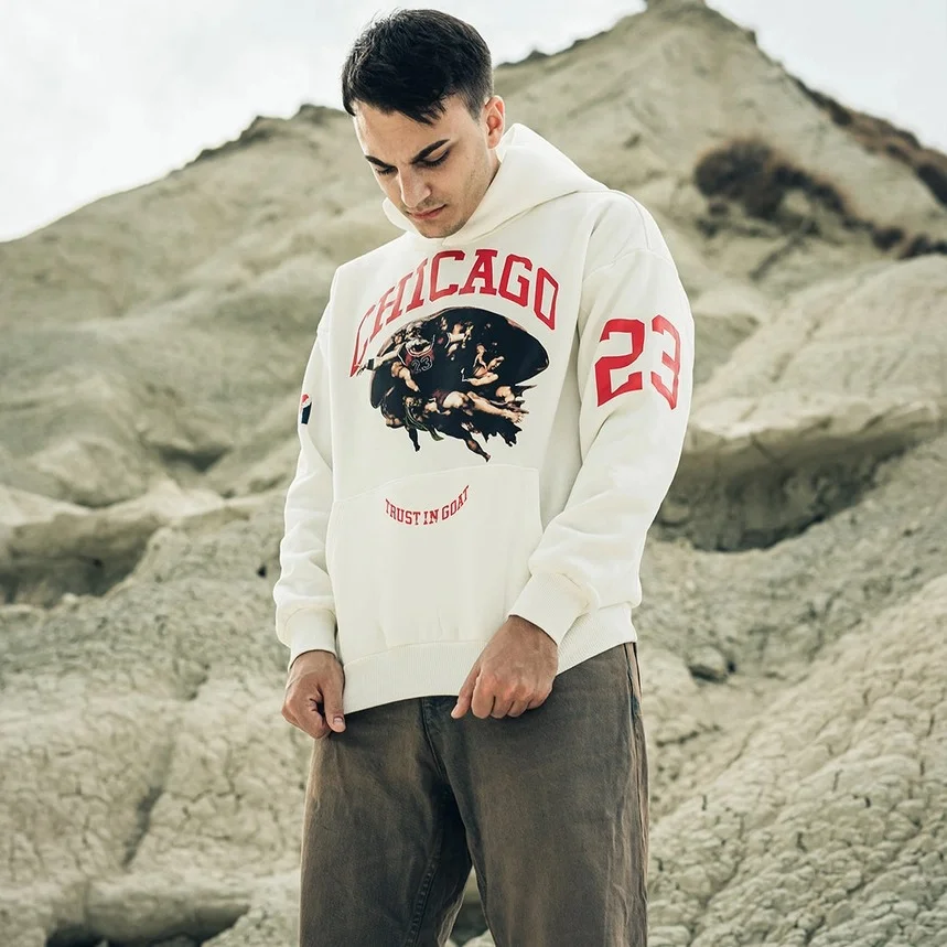 La Cabra © sudadera Independent Republic con capucha blanca
