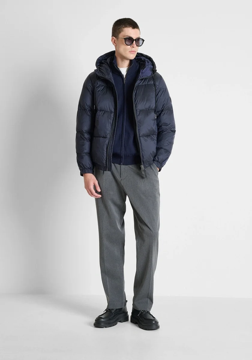 Abrigo Morato azul marino relaxed fit en nylon shioze acolchado