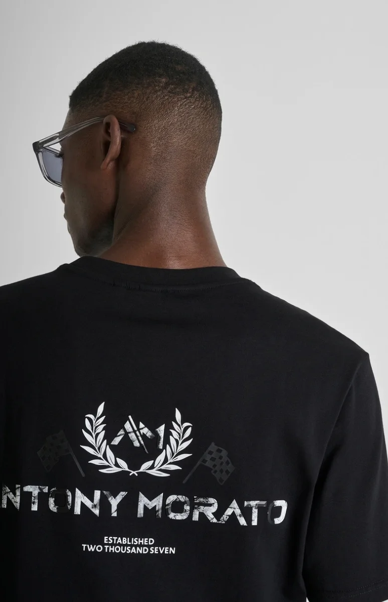 CAMISETA MORATO RELAXED FIT DE PUNTO DE ALGODÓN CON ESTAMPADO EFECTO MÁRMOL
