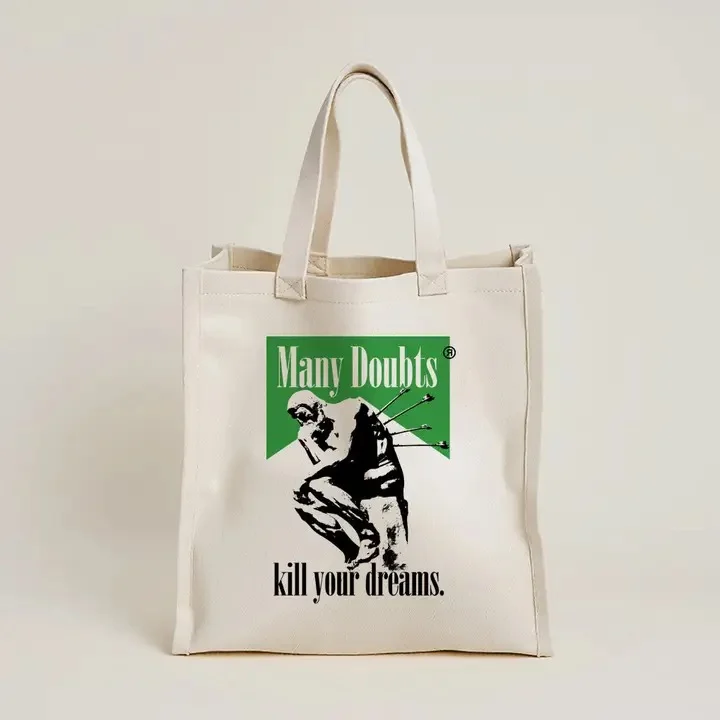 Bolso unisex tela natural Doubts Kills
