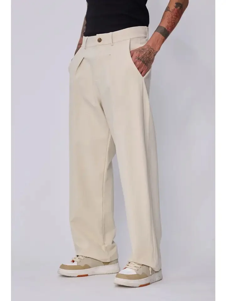 PANTALON FRILIVIN PARIS PINZA BEIGE 
