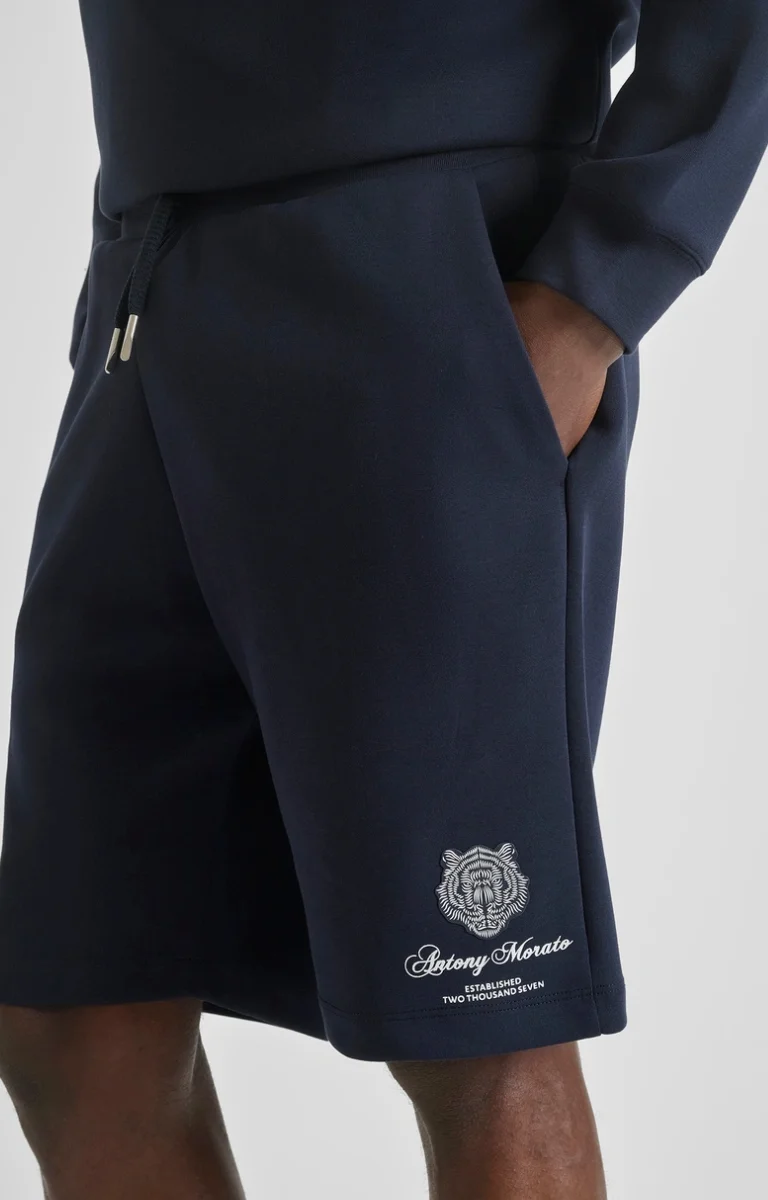 PANTALONES MORATO CORTOS REGULAR FIT DE MEZCLA DE ALGODÓN CON ESTAMPADO DE TIGRE