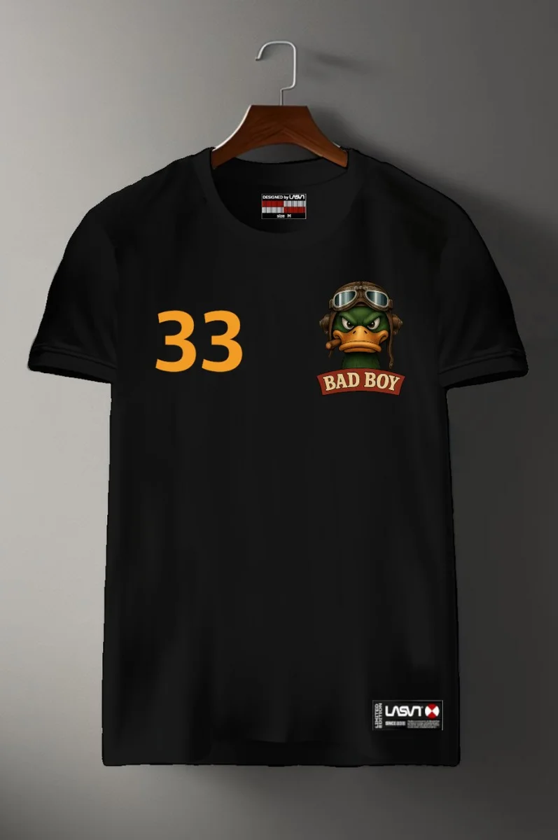 Camiseta de hombre LaSaL BADBOY negro