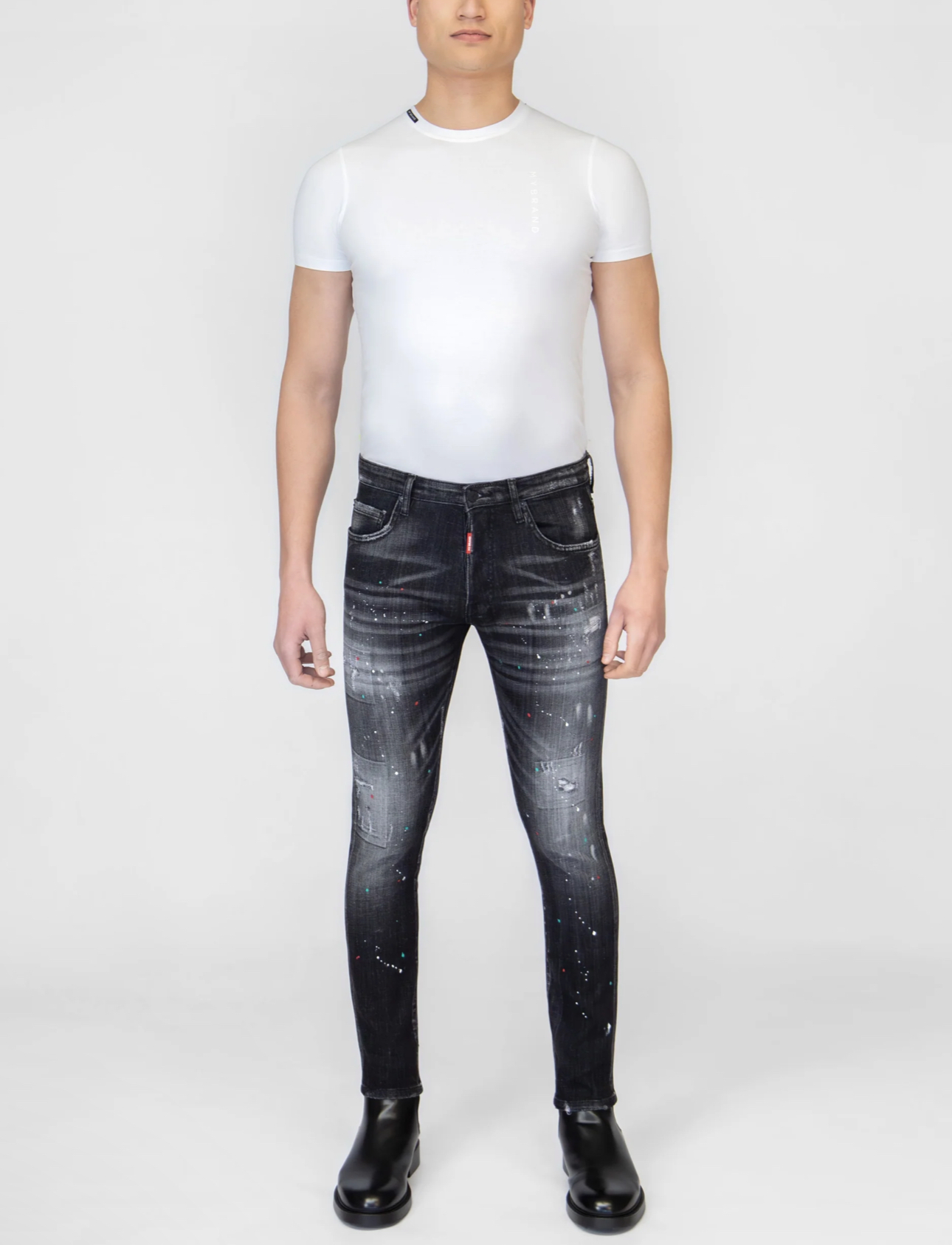 DENIM HOMBRE RED MYBRAND EMBLEM JEANS