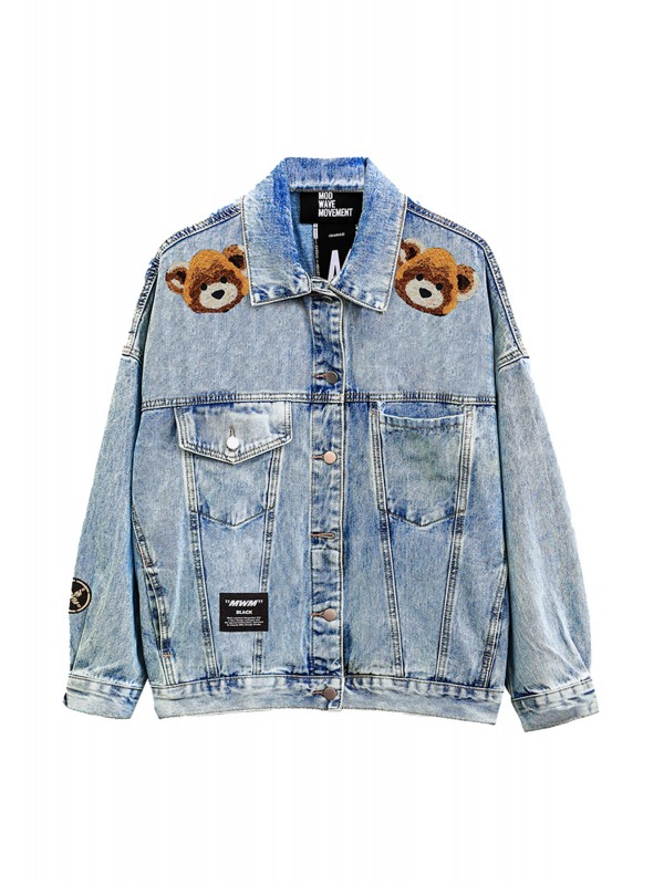 CHAQUETA UNISEX MWM DENIM TEDDY BLUE 2 EN 1