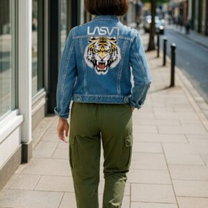 CAZADORA DENIM MUJER LASAL TIGER AZUL