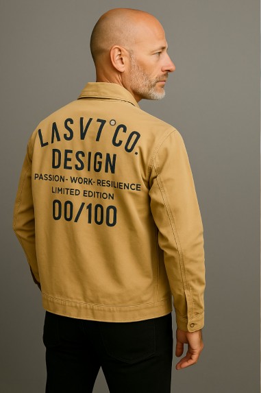SOBRECAMISA LASAL HOMBRE DESIGN BEIGE