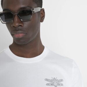 CAMISETA REGULAR FIT ANTONY MORATO CON LOGO LIBELULA BORDADO BLANCO