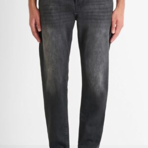 VAQUEROS MORATO REGULAR ANKLE LENGTH FIT «HENRY» EN DENIM NEGRO