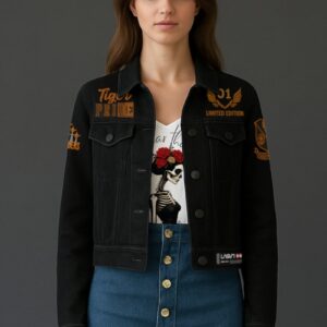 CAZADORA DENIM MUJER LASAL NEGRO (Reserva)