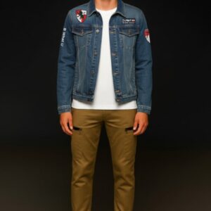 Cazadora vaquera de hombre LaSaL LIONS azul